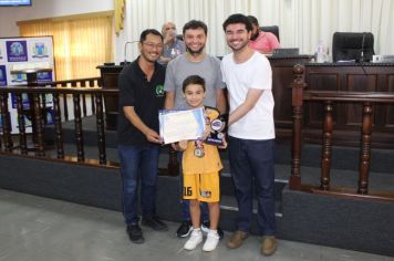 Vereadores fazem Moção para homenagear atleta mirim consagrado Campeão Paulista