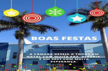 Câmara Municipal de São Miguel Arcanjo deseja boas festas