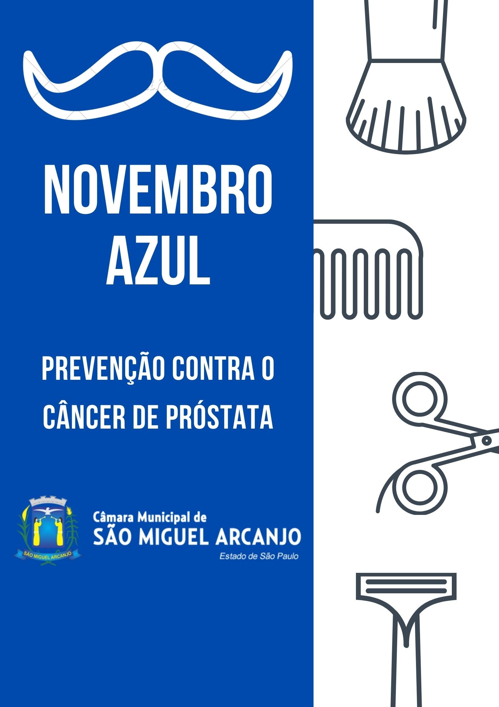 Câmara adere campanha Novembro Azul de conscientização e prevenção do câncer de próstata